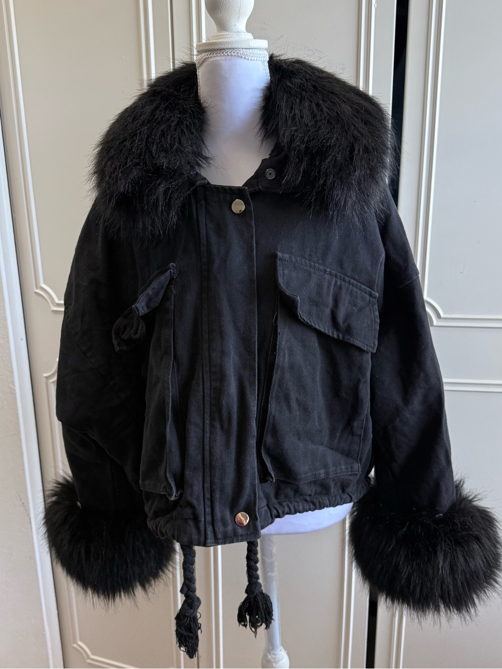 Realty Fashion Faux Fur Y2K Aesthetic Oversized Jacket
